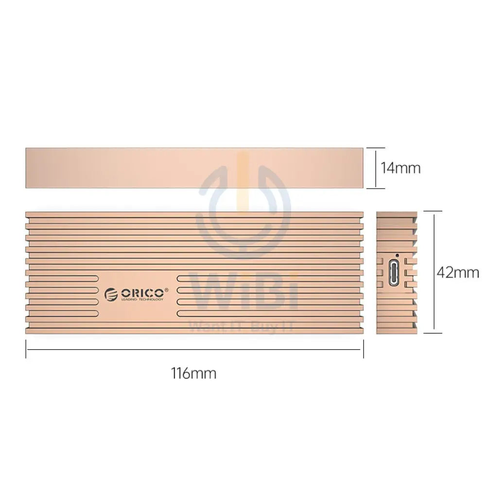 ORICO USB3.2 20Gbps M.2 NVMe SSD Enclosure - Rose Gold Accessories > Other Laptop Accessories
