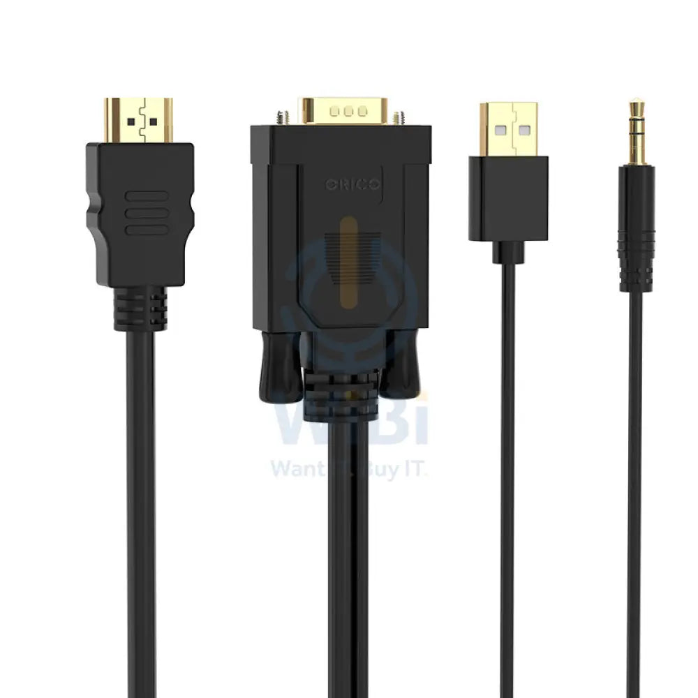ORICO VGA to HDMI Cable - 2 Meter / Black Accessories > Cables & Converters > Cables