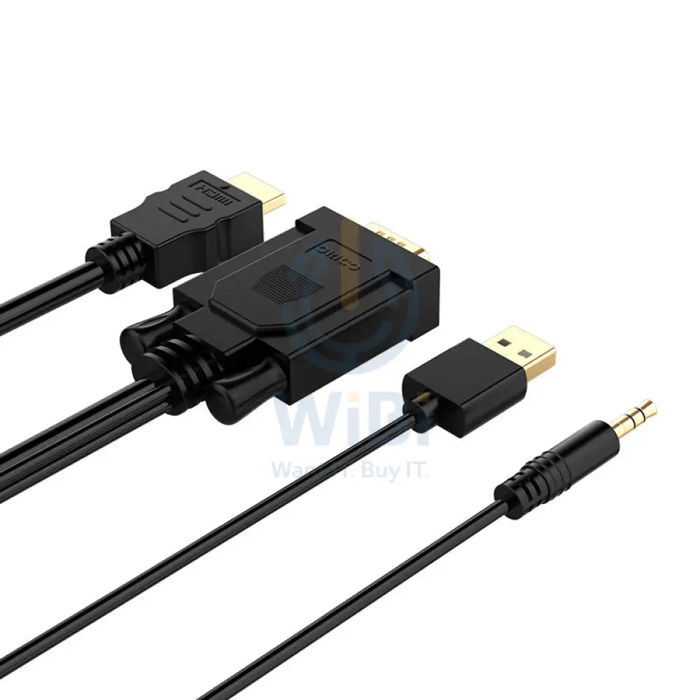 ORICO VGA to HDMI Cable - 2 Meter / Black Accessories > Cables & Converters > Cables