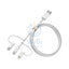 OtterBox 3-in-1 Cable - Micro USB / Lightning / USB-C / White