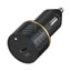 OtterBox Car Charger With USB-C To USB-C Cable - 18W / USB-C To USB-C / Black