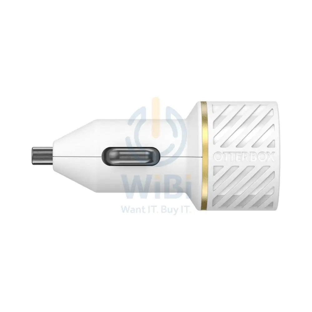OtterBox Car Charger With USB-C To Lightning Cable - 18W / USB-C To Lightning / White