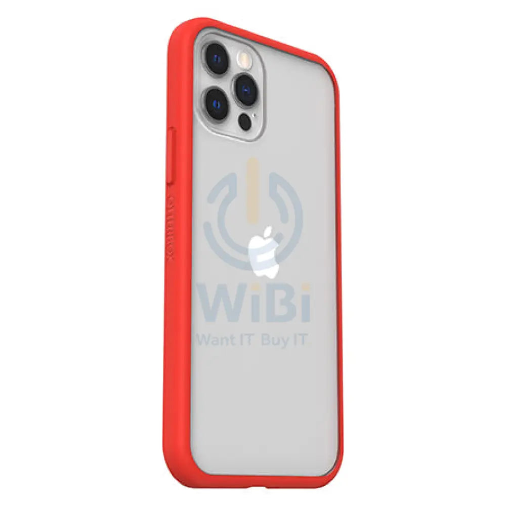 OtterBox iPhone 12 Pro Max React Case - Power Red - Clear/Red Accessories > Mobiles & Tablets > Mobiles > Screen