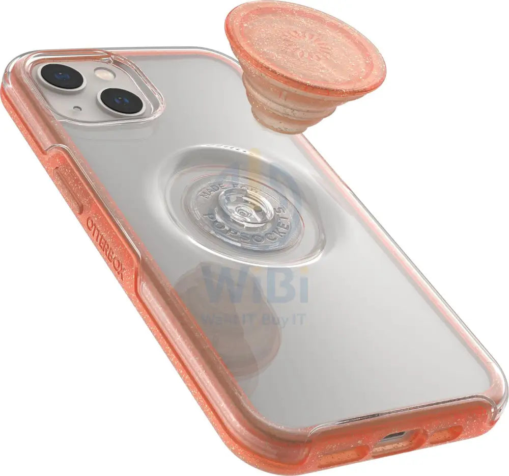 OtterBox iPhone 13 Otter + Pop Symmetry Clear Case - Clear / Coral Accessories > Mobiles & Tablets > Mobiles > Screen