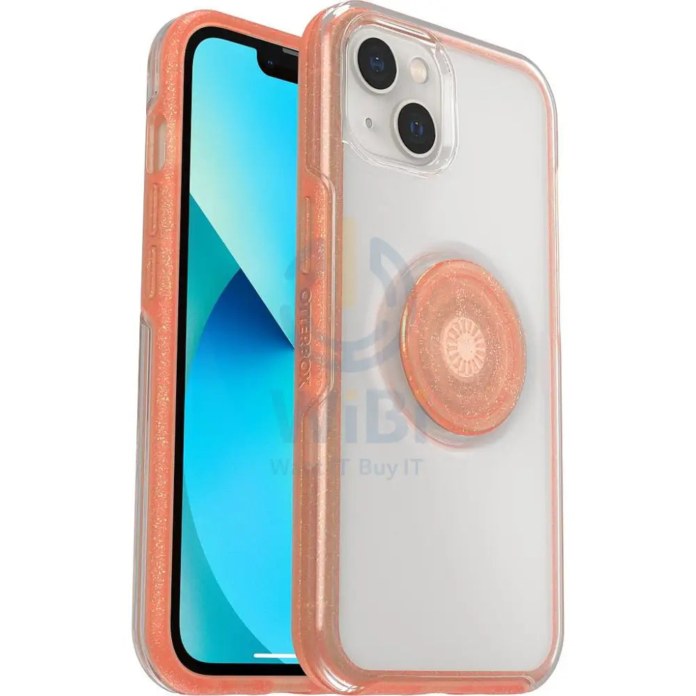 OtterBox iPhone 13 Otter + Pop Symmetry Clear Case - Clear / Coral Accessories > Mobiles & Tablets > Mobiles > Screen