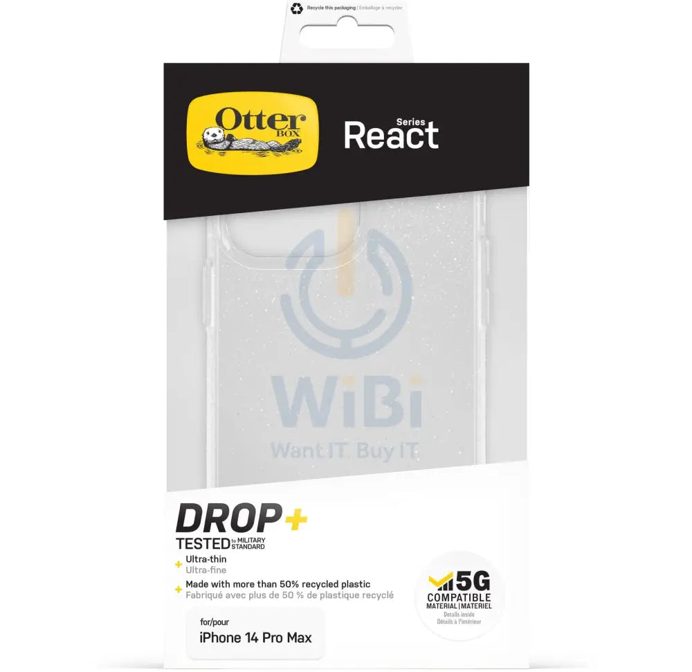 OtterBox iPhone 14 Pro Max React Case - Stardust Accessories > Mobiles & Tablets > Mobiles > Screen Protectors & Covers