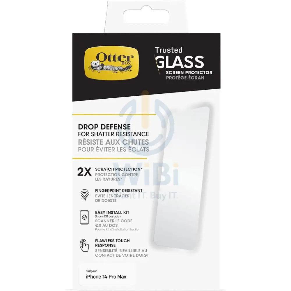 OtterBox iPhone 14 Pro Max Trusted Glass - Clear Accessories > Mobiles & Tablets > Mobiles > Screen Protectors & Covers