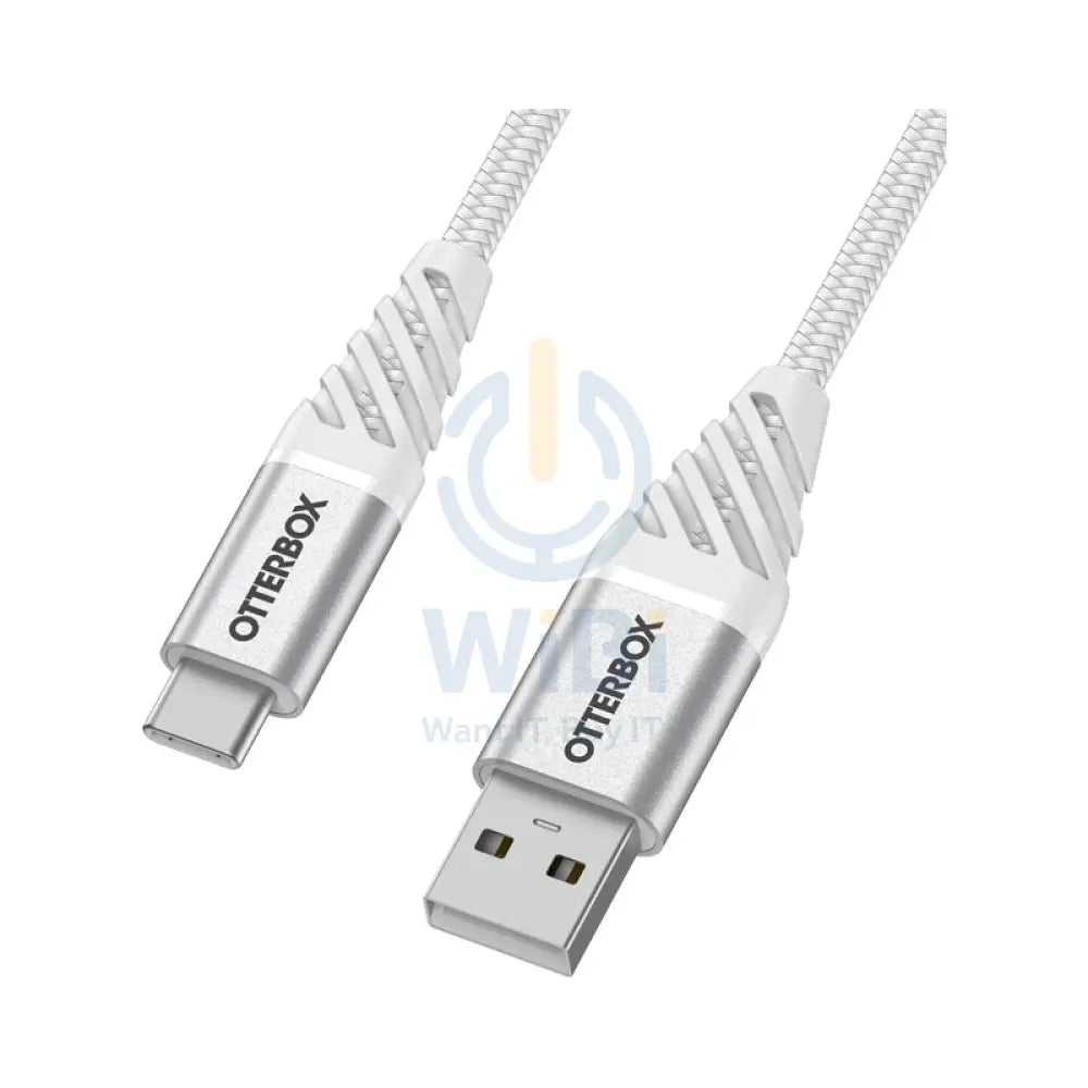 OtterBox Premium USB-C To USB-A Cable - USB-C / USB-A / 3 Meters / White