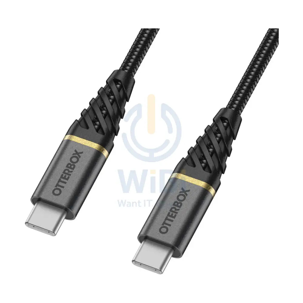 OtterBox Premium USB-C To USB-C Fast Charge Cable - USB-C / USB-C / 1 Meter / Black