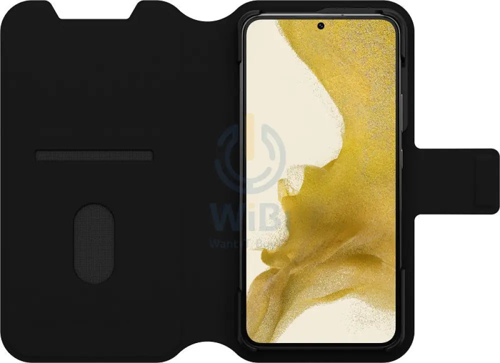 OtterBox Samsung Galaxy S22 Plus Strada Via Case - Night Black Accessories > Mobiles & Tablets > Mobiles > Screen