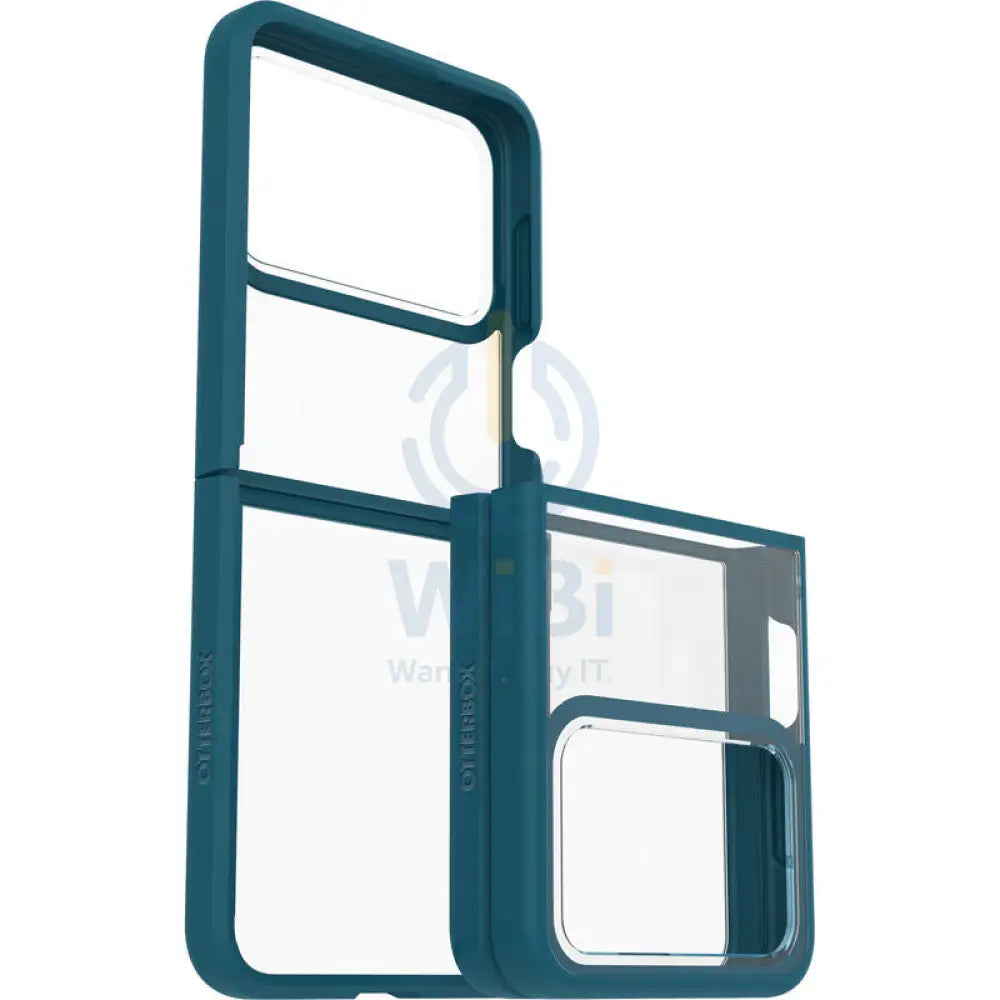 OtterBox Samsung Galaxy Z Flip 4 Thin Flex Case - Clear Blue Accessories > Mobiles & Tablets > Mobiles > Screen