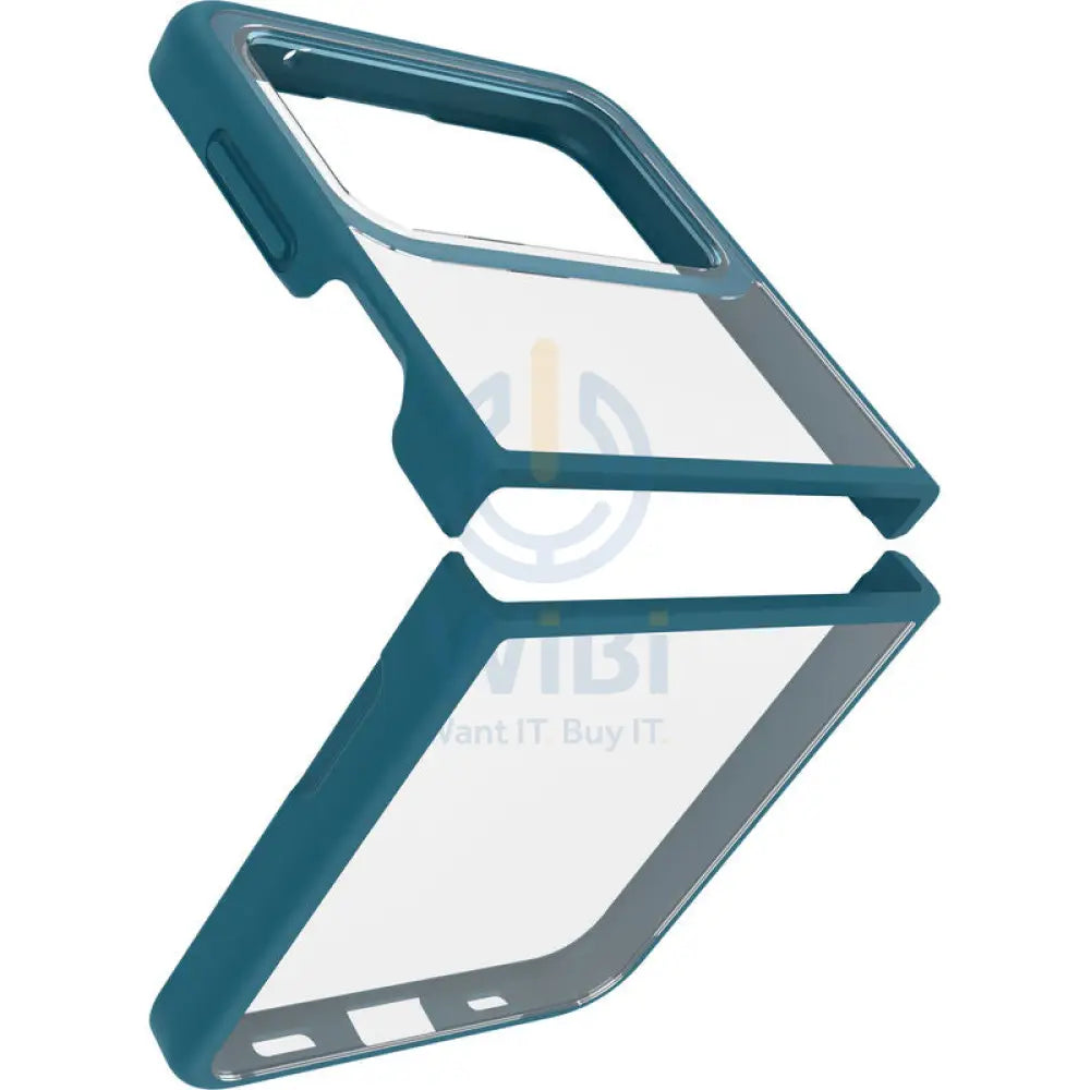 OtterBox Samsung Galaxy Z Flip 4 Thin Flex Case - Clear Blue Accessories > Mobiles & Tablets > Mobiles > Screen