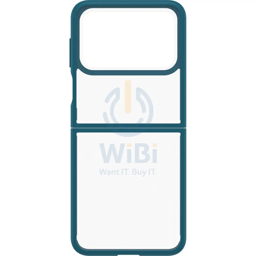 OtterBox Samsung Galaxy Z Flip 4 Thin Flex Case - Clear Blue Accessories > Mobiles & Tablets > Mobiles > Screen