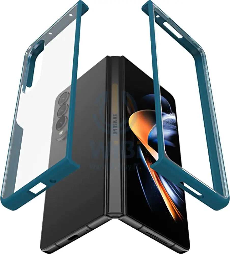 OtterBox Samsung Galaxy Z Fold 4 Thin Flex Case - Blue Accessories > Mobiles & Tablets > Mobiles > Screen Protectors &