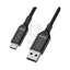 OtterBox Standard USB-A To USB-C Cable - USB-A / USB-C / 2 Meters / Black