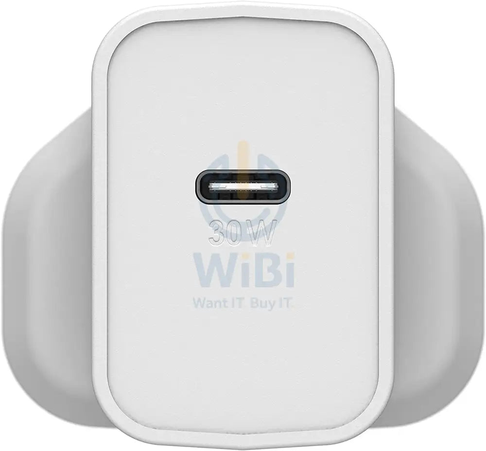 OtterBox UK Wall Charger 30W GaN - 1X USB-C 30W USB-PD - White Accessories > Power Adapters