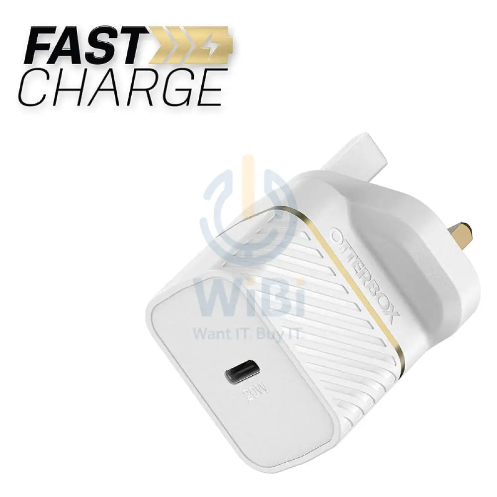 Otterbox Uk Wall Charger - USB-C / 20W / White Accessories > Power Adapters