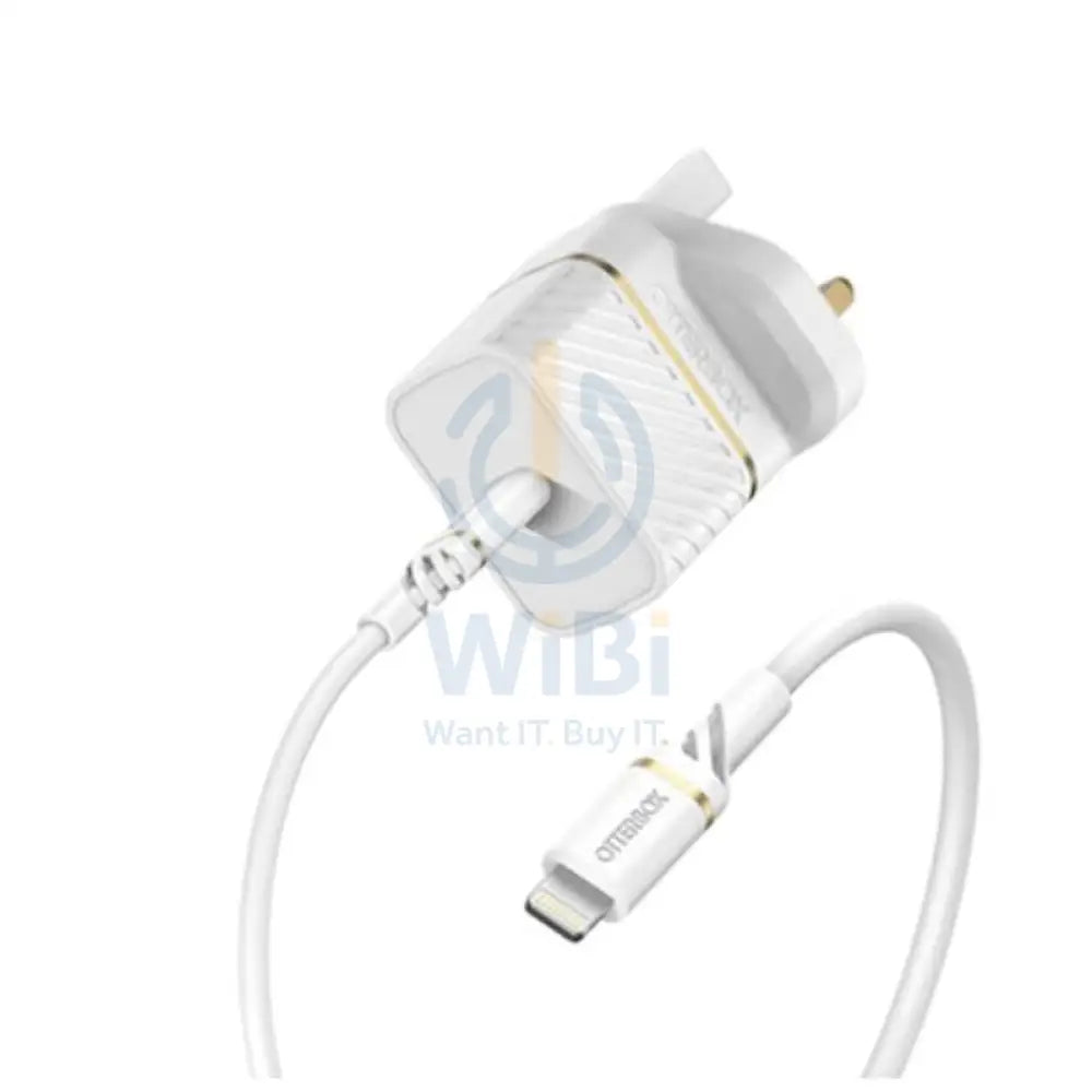 Otterbox UK Wall Charger With Cable - 20W / USB-C to Lightning / 1 Meter / White Accessories > Power Adapters