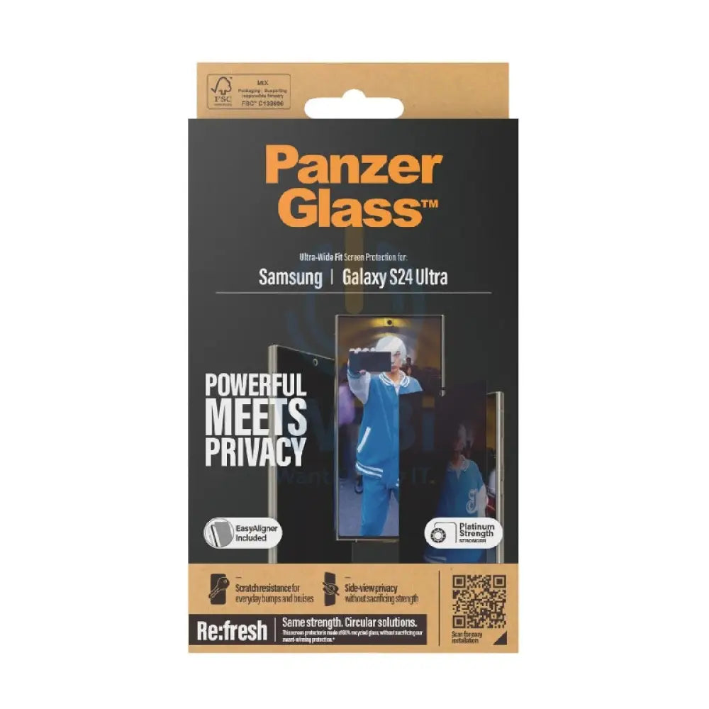 PanzerGlass Screen Protector - Samsung Galaxy S24 Ultra / Privacy Accessories > Mobiles & Tablets > Mobiles > Screen