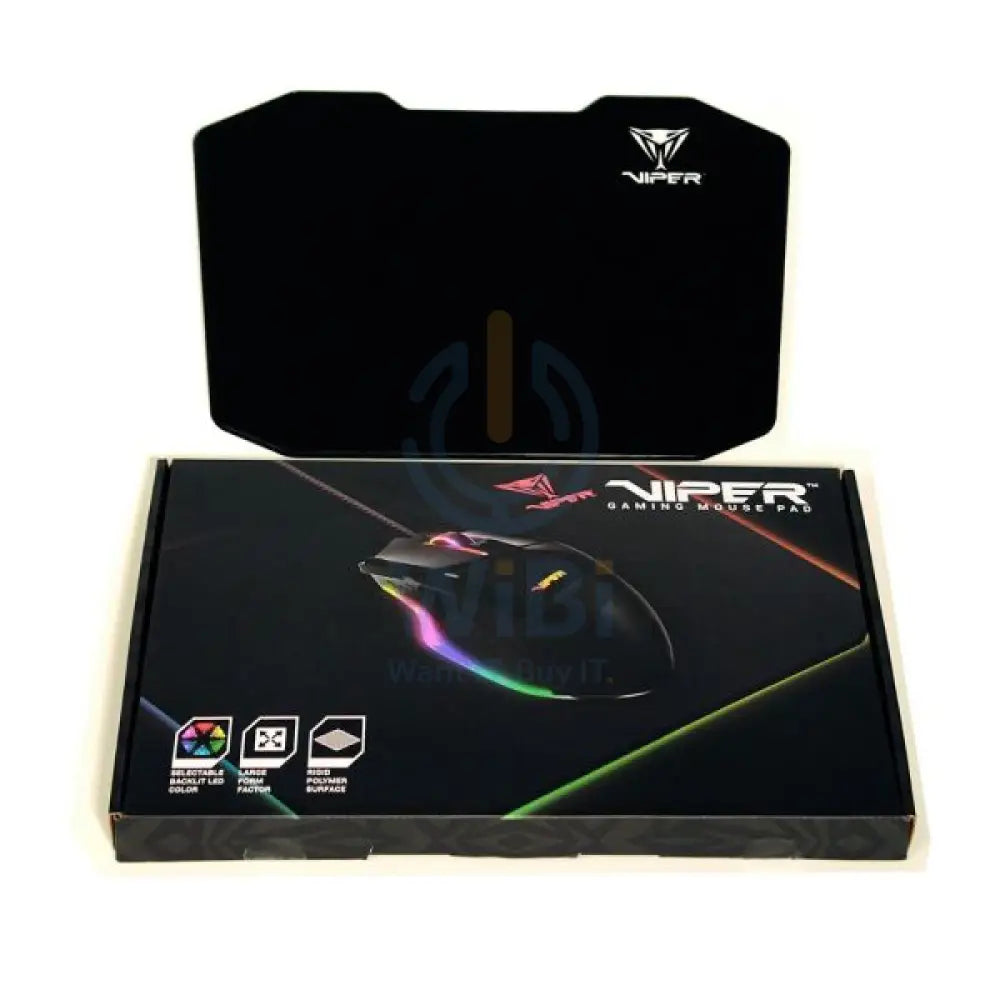 Patriot Viper Gaming LED Pro Gaming Mouse Pad High Performance Polymer Surface Accessories > Mousepad