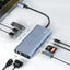 Pawa 10-in-1 USB-C HUB With 4K HDMI and VGA - Grey Accessories > USB Hub