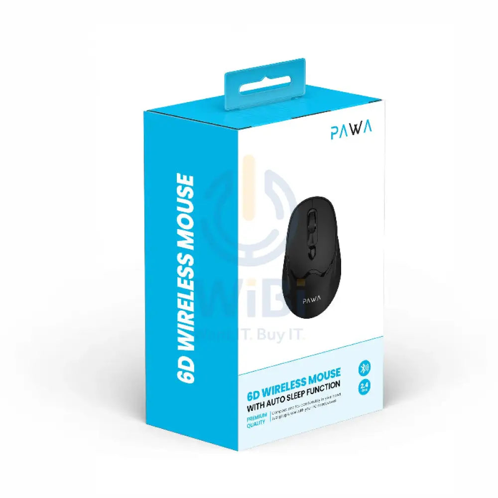 Pawa 6D Wireless Mouse - Wireless / Black Accessories > Keyboard & Mouse