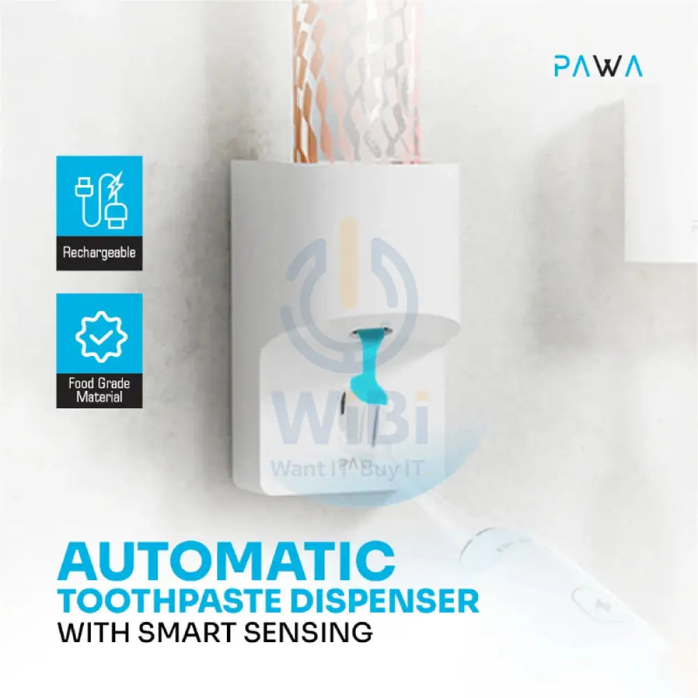 Pawa Automatic Toothpaste Dispenser - 1800mAh / White Accessories > Smart Devices