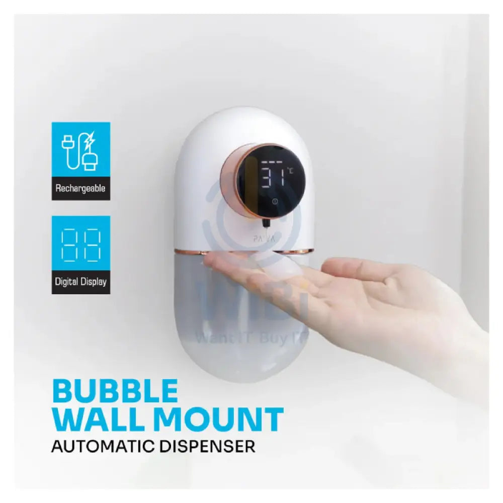 Pawa Bubble Wall Mount Automatic Dispenser - 1500mAh / White Accessories > Smart Devices