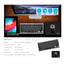 PAWA Keyboard & Mouse Combo - Bluetooth / 2.4GHz / 1600dpi / Arb/Eng / Grey/Black - Keyboard & Mouse Combo Accessories