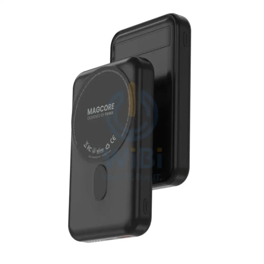 Pawa MagCore MagSafe Power Bank With Built-In Stand - 10000mAh / Black Accessories > Power Bank