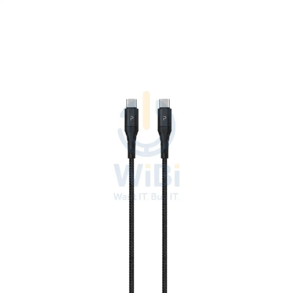 Pawa Nylon Braided 60W Data & Quick Charging USB-C to USB-C Cable 1.2m/4ft - Black Accessories > Cables & Converters >