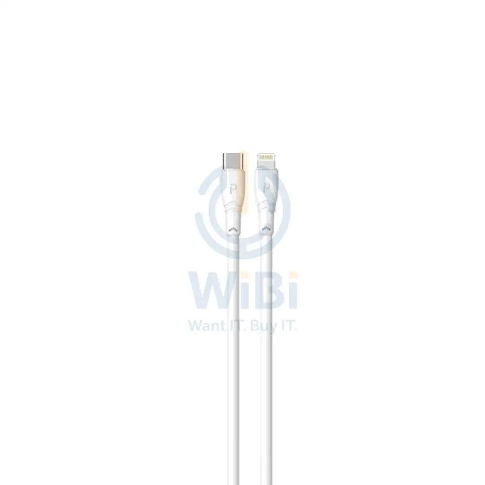 Pawa PVC 20W Data & Quick Charging USB-C to Lightning Cable 2m/6.5ft - White Accessories > Cables & Converters > Cables