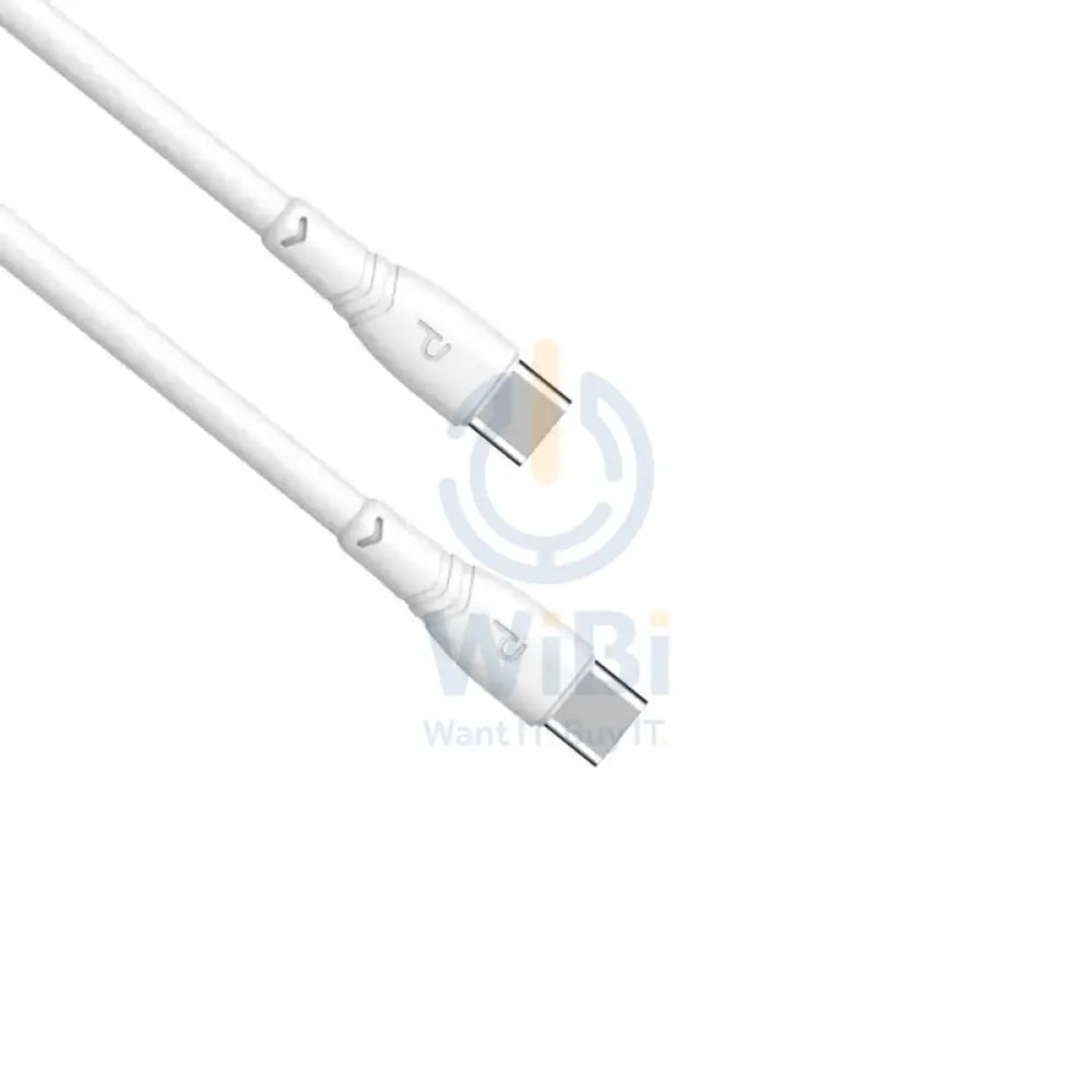 Pawa PVC 60W Data & Quick Charging USB-C to USB-C Cable 1.2m/4ft - White Accessories > Cables & Converters > Cables