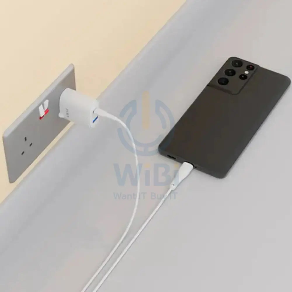 Pawa PVC 60W Data & Quick Charging USB-C to USB-C Cable 1.2m/4ft - White Accessories > Cables & Converters > Cables