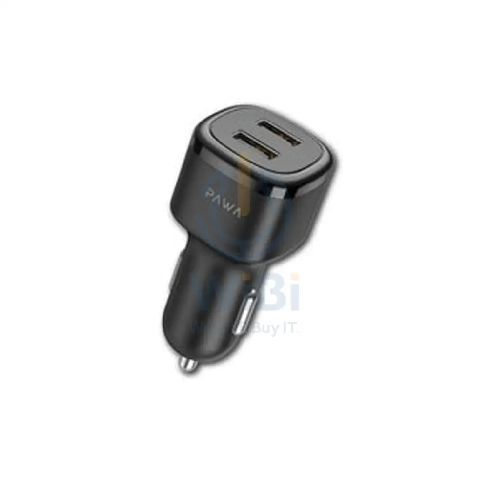 Pawa Solid Car Charger PD 48W + QC - Black Accessories > Power Adapters