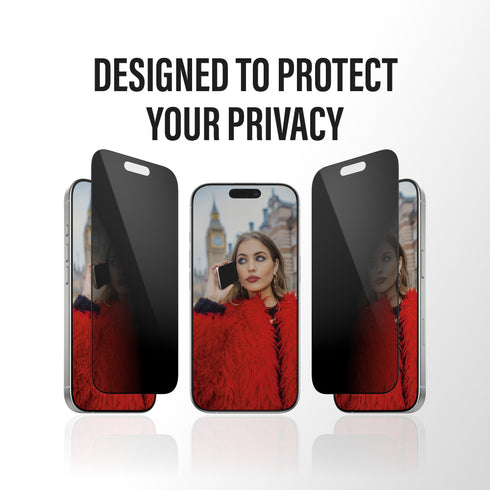 PanzerGlass 2-Way Ultra- Wide Fit w. EasyAligner Privacy Screen Protector For Apple iPhone 17 Pro - Privacy
