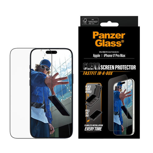 PanzerGlass® Ultra- Wide Fit Screen Protector For iPhone 17 Pro Max - Clear