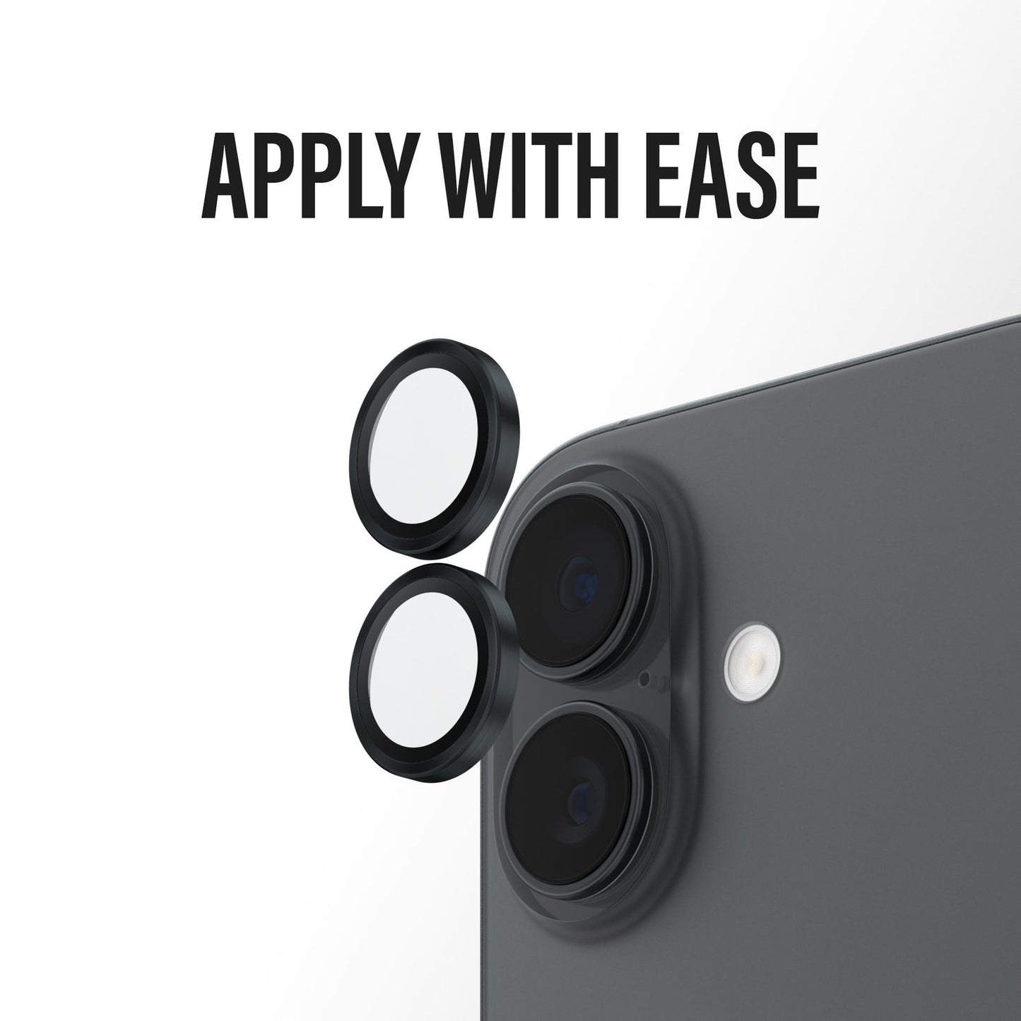 PanzerGlass Hoops Black Camera Lens Protector - for iPhone 17