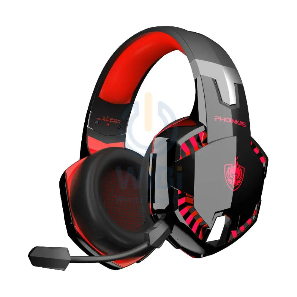 PHOINIKAS G2000BT Gaming Headphones with Adapter - Red Accessories > Audio > Headphones > Gaming Zone