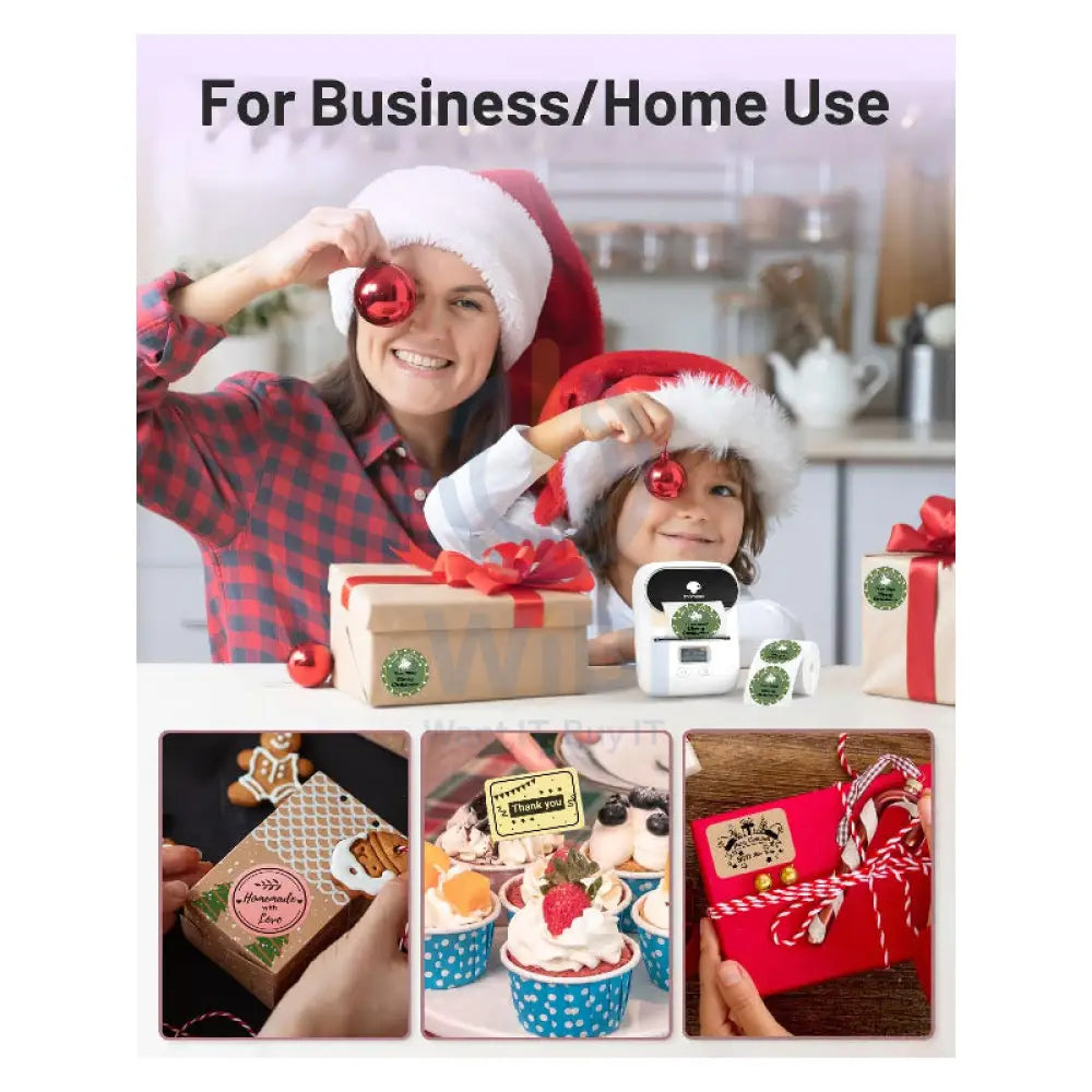 Phomemo M110 Bluetooth Portable Thermal Business Label Maker - 203dpi / 1500mAh / White Accessories > Printers &