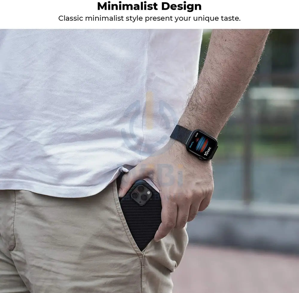 Pitaka Apple Watch 44mm Series 6/5/4/SE/SE2 Air Case - Karbon Accessories > Smart Watches > Cases & Screen Protectors