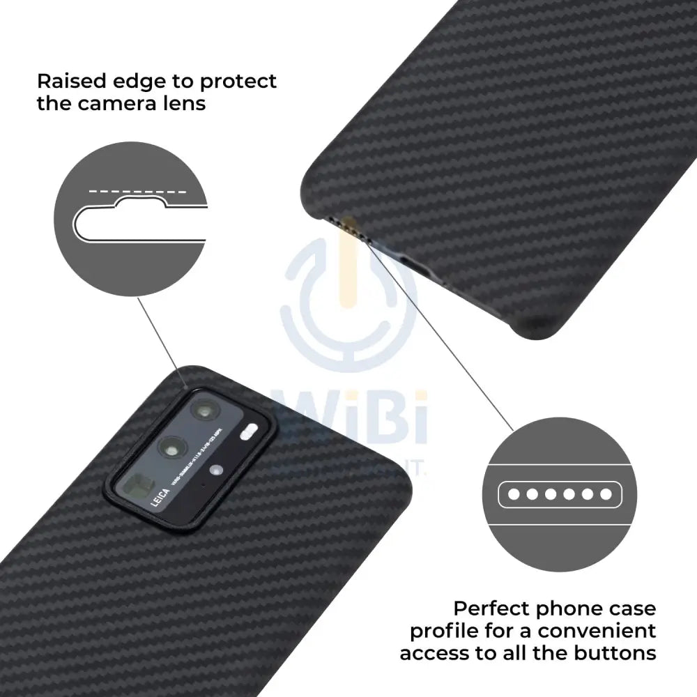Pitaka Huawei P40 Pro MagEZ Case - Karbon Accessories > Mobiles & Tablets > Mobiles > Covers & Cases