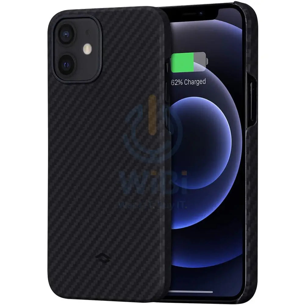 Pitaka Karbon iPhone 12 mini MagEZ Case - Black/Grey Twill Accessories > Mobiles & Tablets > Mobiles > Covers & Cases