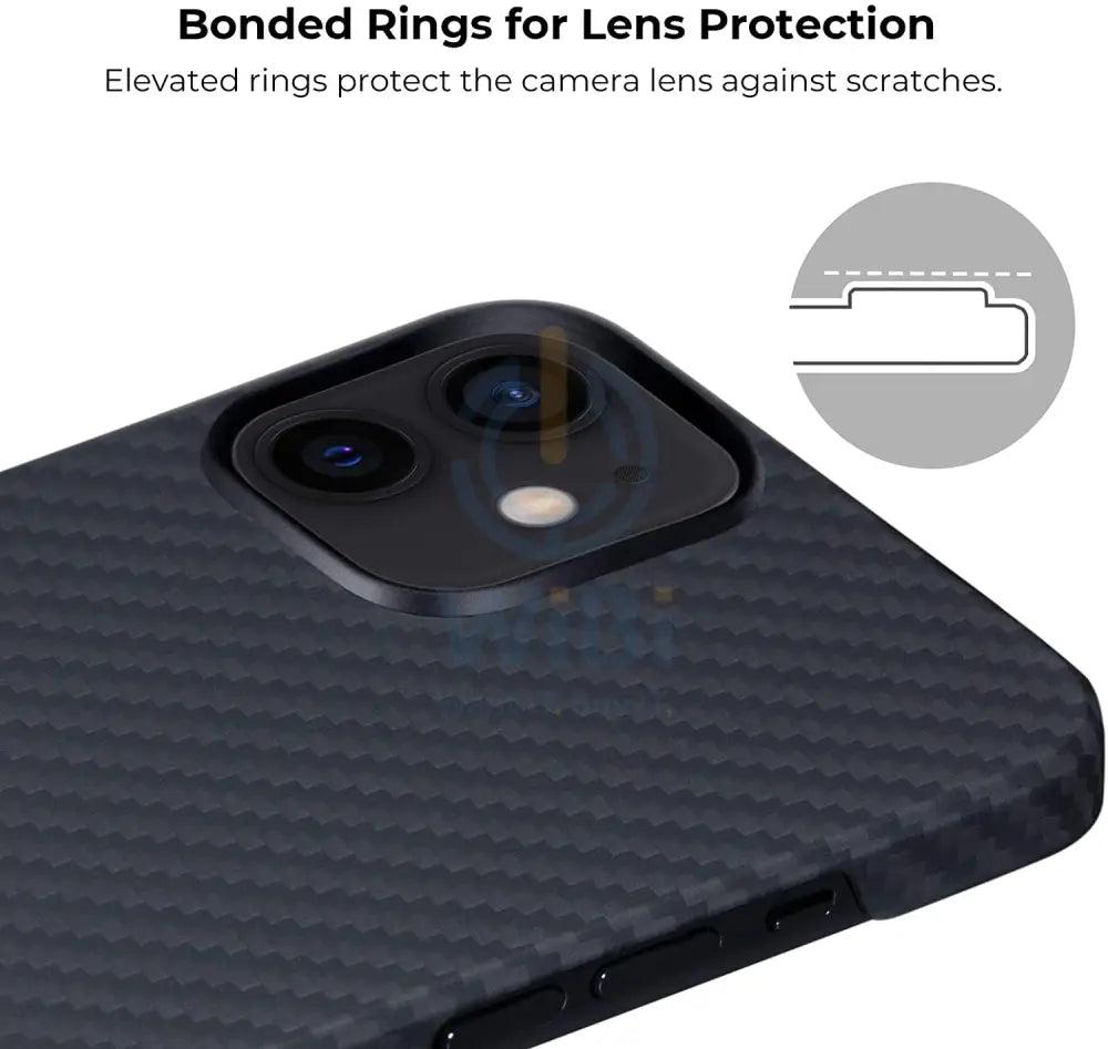 Pitaka Karbon iPhone 12 mini MagEZ Case - Black/Grey Twill Accessories > Mobiles & Tablets > Mobiles > Covers & Cases