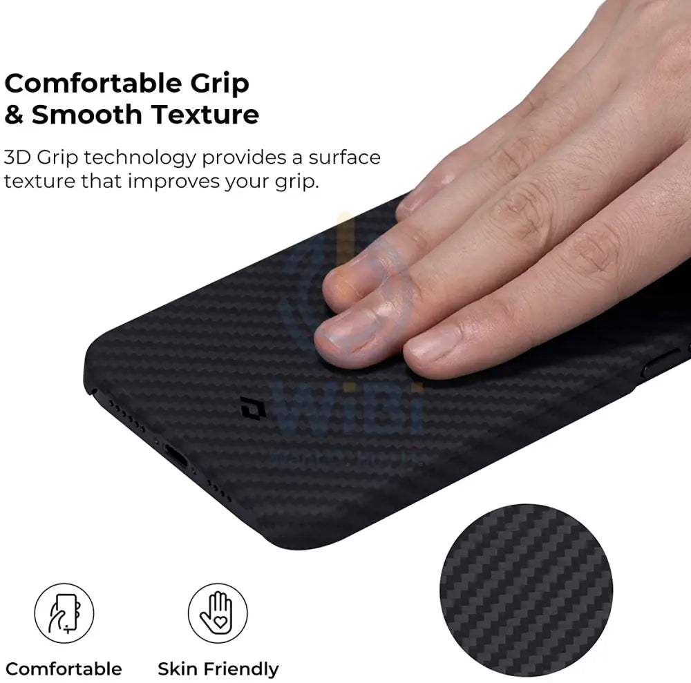 Pitaka Karbon iPhone 12 mini MagEZ Case - Black/Grey Twill Accessories > Mobiles & Tablets > Mobiles > Covers & Cases