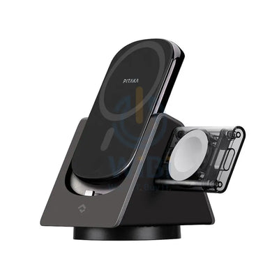 Pitaka MagEZ Slider 4-in-1 Wireless Charger with Power Dongle for Apple Watch - Black Accessories > Power Adapters