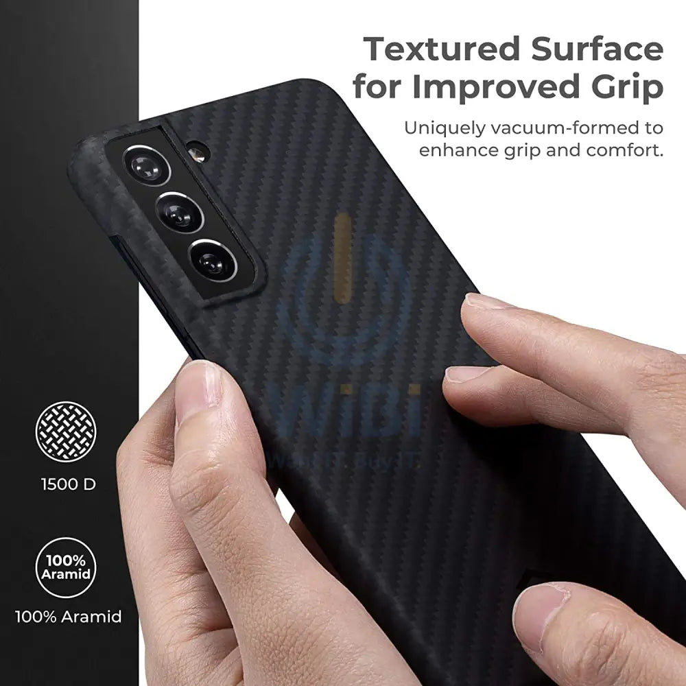 Pitaka Samsung Galaxy S21 Plus MagEz Case - Black/Grey Twill Accessories > Mobiles & Tablets > Mobiles > Screen