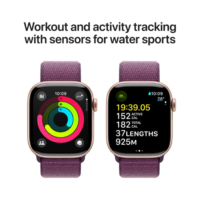 Apple Watch Series 10 with Sport Loop - LTPO OLED / 64GB / 42mm / Bluetooth / Wi-Fi / Plum Smart Watches