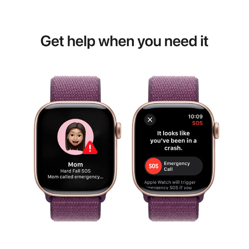 Apple Watch Series 10 with Sport Loop - LTPO OLED / 64GB / 42mm / Bluetooth / Wi-Fi / Plum Smart Watches