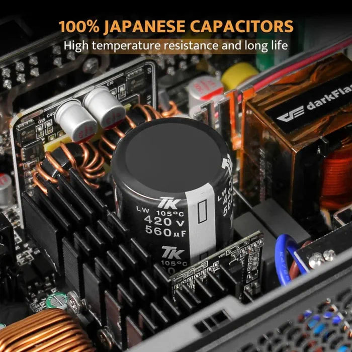 Darkflash PMT1050 Gold Modular Power Supply - 1050W / Black